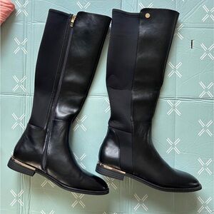 Liz Claiborne Elegant Black Knee-High Women's Boots Size 9 Narrow